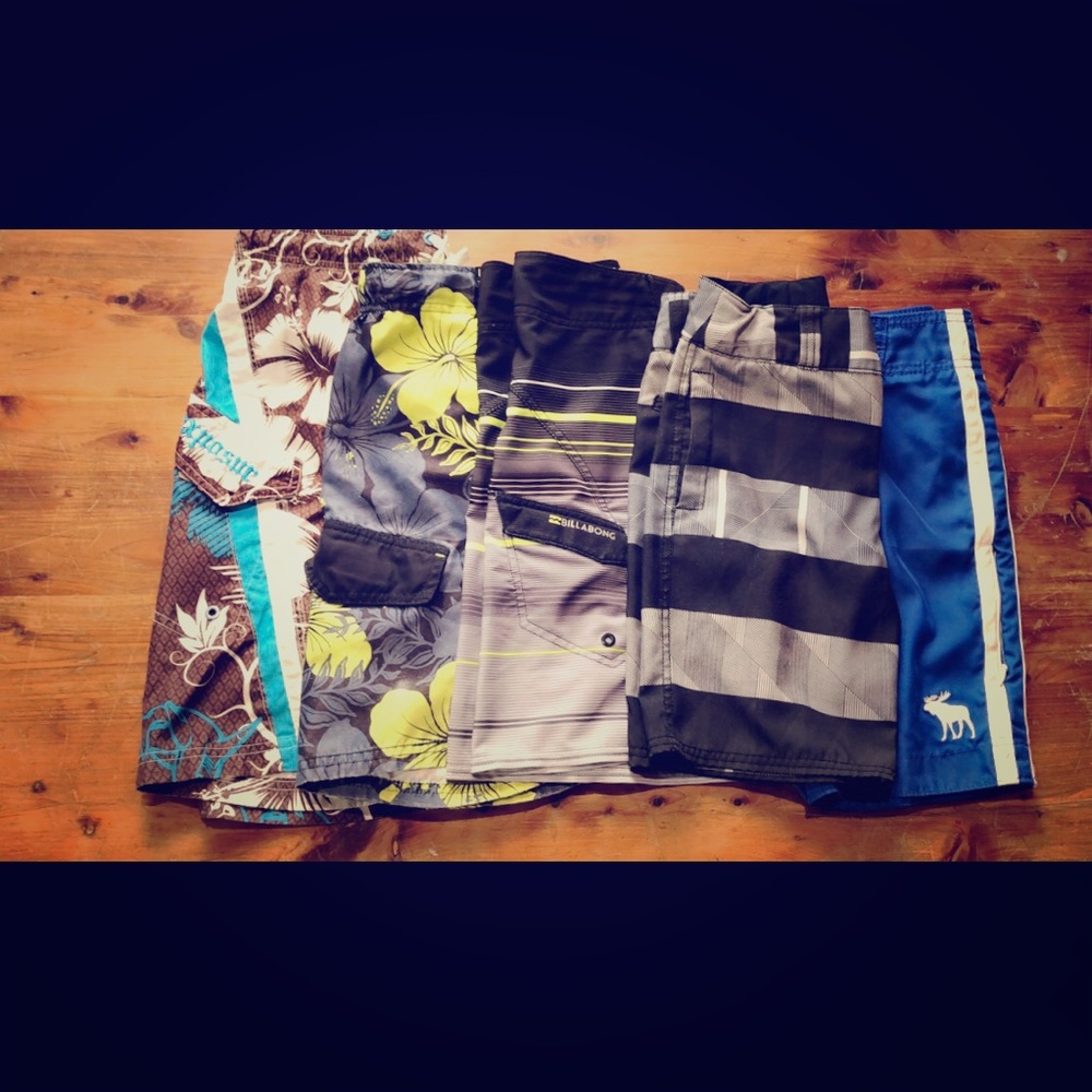 Lot of Boys Sized Small and Medium Swim Trunks!
